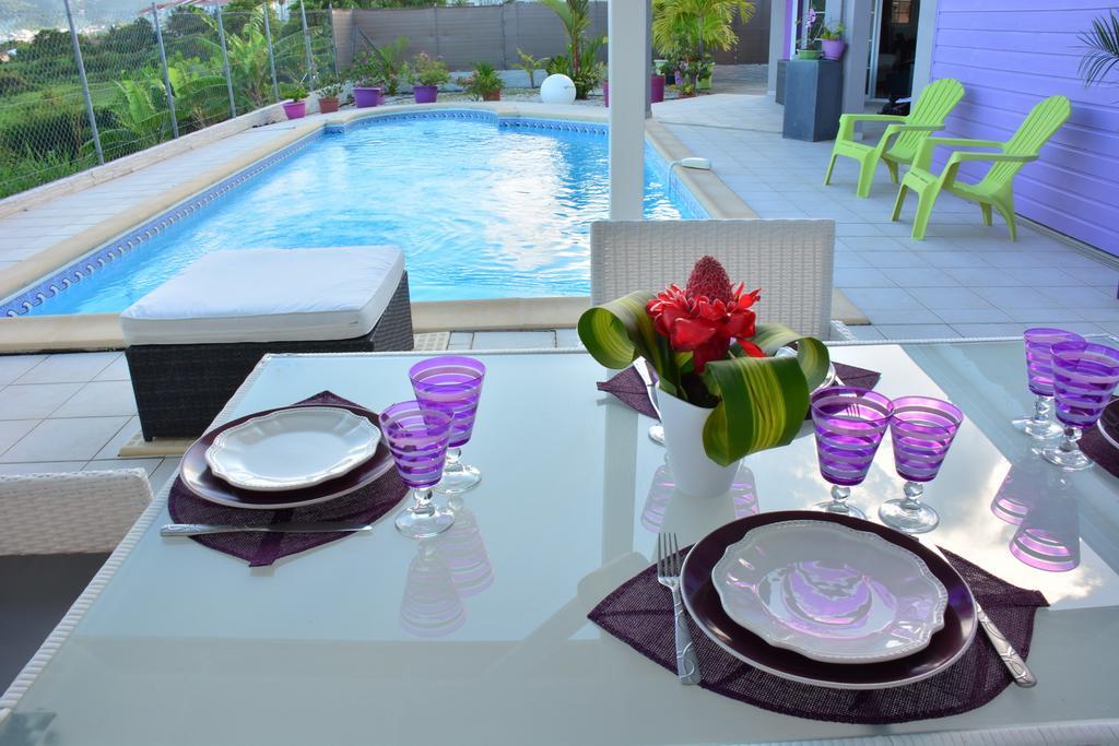 Villa Amethyste Avec Grande Piscine Privee, Jardin Clos, Parking Prive Le Robert Dış mekan fotoğraf